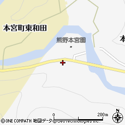 和歌山県田辺市本宮町上大野114周辺の地図