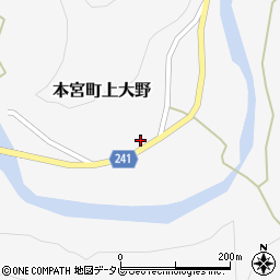 和歌山県田辺市本宮町上大野271周辺の地図
