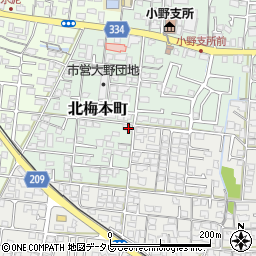 愛媛県松山市北梅本町684周辺の地図