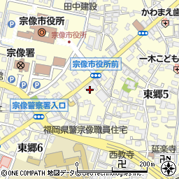 福岡銀行宗像支店周辺の地図