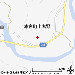 和歌山県田辺市本宮町上大野261周辺の地図