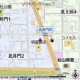 ドコモショップ松山インター店周辺の地図