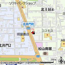 格安レンタカー　松山インター店周辺の地図
