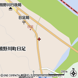 和歌山県新宮市熊野川町日足448周辺の地図