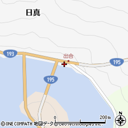 徳島県那賀郡那賀町日真出合14周辺の地図