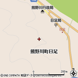 和歌山県新宮市熊野川町日足417周辺の地図