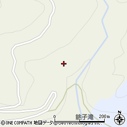 高知県土佐郡大川村大平172周辺の地図