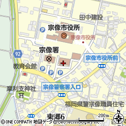 福岡県宗像総合庁舎　北九州県土整備事務所宗像支所庶務課用地周辺の地図