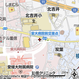 愛媛県東温市樋口1420-1周辺の地図