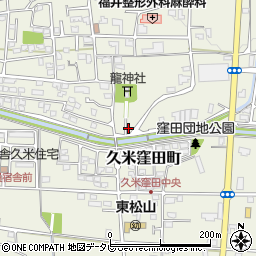 愛媛県松山市久米窪田町639周辺の地図