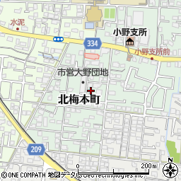 愛媛県松山市北梅本町679周辺の地図