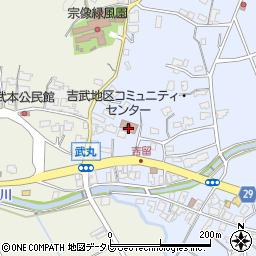 吉武地区コミュニティ・センター周辺の地図