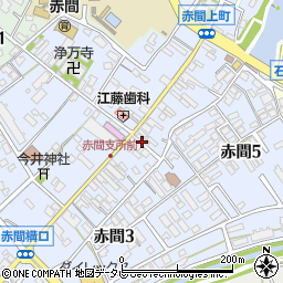福岡県信用組合赤間支店周辺の地図