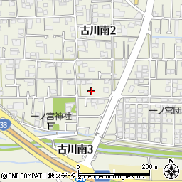 古川南公園周辺の地図