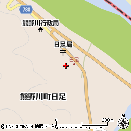 和歌山県新宮市熊野川町日足391周辺の地図