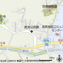 武本公民館周辺の地図
