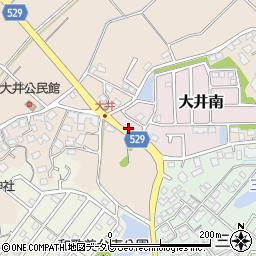 福岡県宗像市大井南1-6周辺の地図