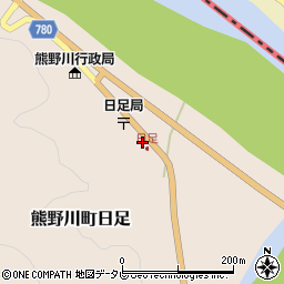 和歌山県新宮市熊野川町日足373周辺の地図