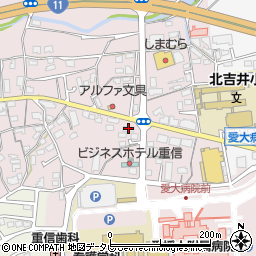 ファミリーマート愛大病院前店周辺の地図