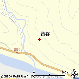 徳島県那賀郡那賀町音谷周辺の地図