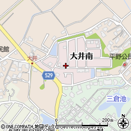 福岡県宗像市大井南3-14周辺の地図