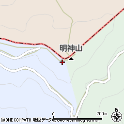 明神山周辺の地図