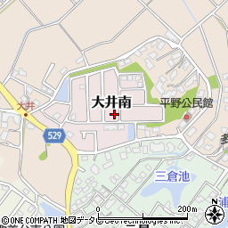 福岡県宗像市大井南周辺の地図