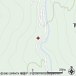 高知県土佐郡土佐町下川120周辺の地図