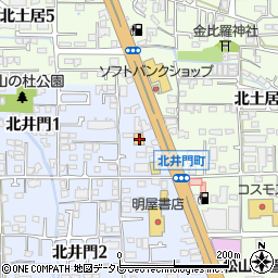 アップガレージ松山店周辺の地図