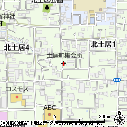 松山市役所　公民館石井公民館北土居町分館周辺の地図