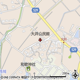 大井公民館周辺の地図