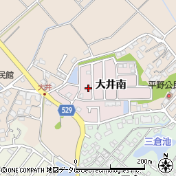 福岡県宗像市大井南3-12周辺の地図