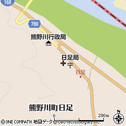 和歌山県新宮市熊野川町日足361周辺の地図