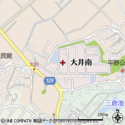 福岡県宗像市大井南3-4周辺の地図