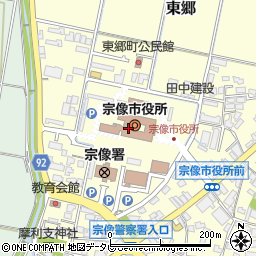 福岡県宗像市周辺の地図