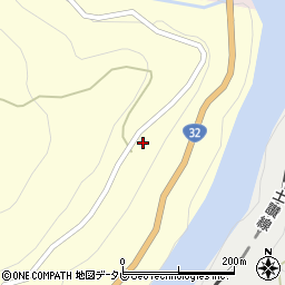 高知県長岡郡大豊町桃原27周辺の地図