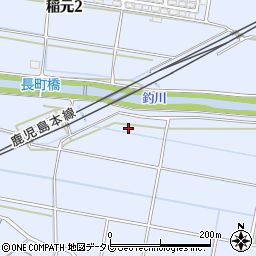 福岡県宗像市稲元周辺の地図