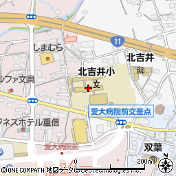 東温市立北吉井小学校周辺の地図