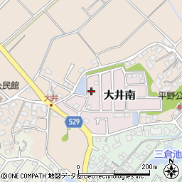 福岡県宗像市大井南3周辺の地図