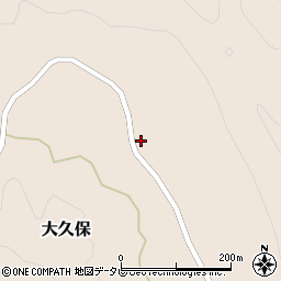 徳島県那賀郡那賀町大久保東原周辺の地図