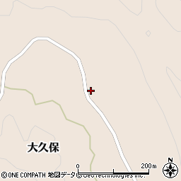 徳島県那賀町（那賀郡）大久保（東原）周辺の地図