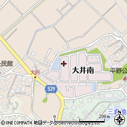 福岡県宗像市大井南3-6周辺の地図