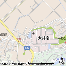 福岡県宗像市大井南3-7周辺の地図