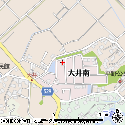 福岡県宗像市大井南3-8周辺の地図