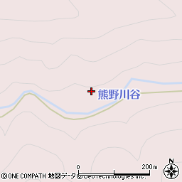 熊野川谷周辺の地図