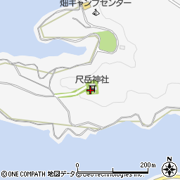 尺岳神社周辺の地図
