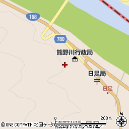 和歌山県新宮市熊野川町日足335周辺の地図