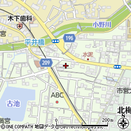 愛媛県松山市水泥町864周辺の地図
