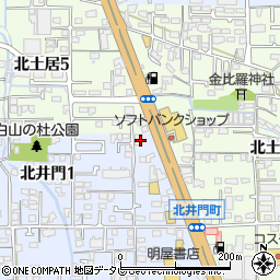 ソフトバンク松山インター店周辺の地図