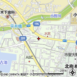 愛媛県松山市水泥町861周辺の地図